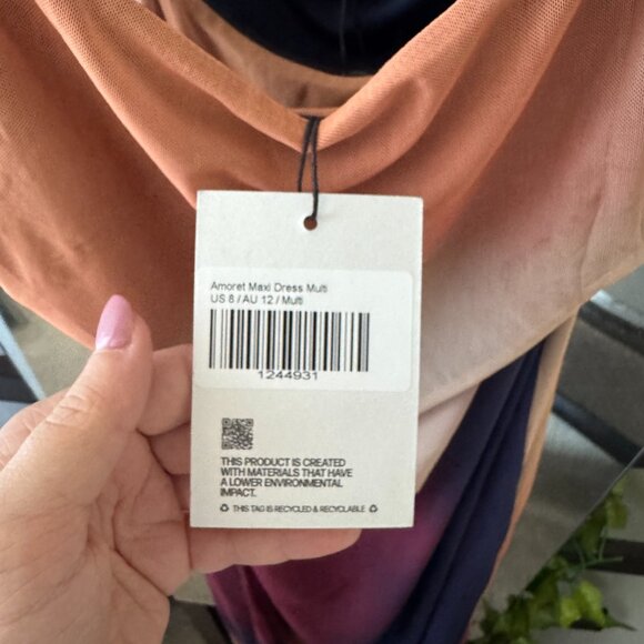 Multicolored Strappy Back Princess Polly Maxi Dress // Size 8 - Picture 2 of 5